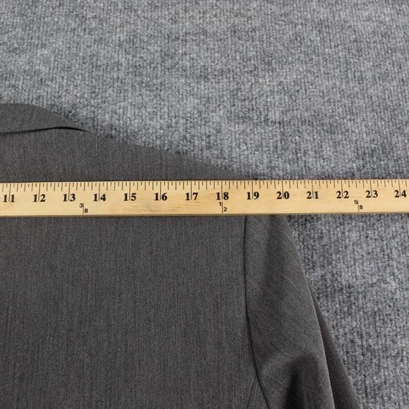 Djerf Avenue Blazer Women Small Forever Grey Two Button Oversized Academia Work - Picture 16 of 16